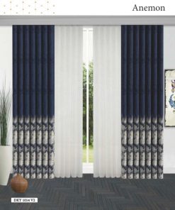 BASKILI DİKEY TÜL-ANEMON