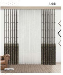 BASKILI DİKEY TÜL-BELEK