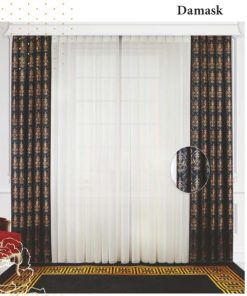 BASKILI DİKEY TÜL-DAMAKS