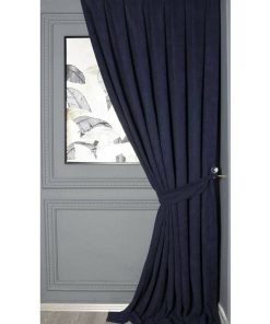 Petek Kadife 32 Koyu Lacivert Fon Perde